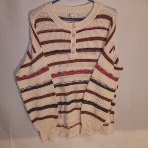 2/$30.00 Mix & Match - American Eagle Ladies 1/4 Button Closure Sweater